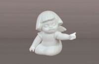 Petit ange blanc "Regarde!" de Kaiser