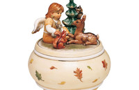 Goebel Boîte à musique ange avec chevreuil