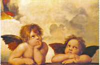 Essuie-verres "Raphael deux Anges"