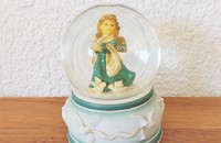 Boule à neige GOEBEL avec ange dans robe verte