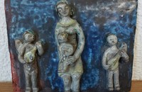 Mère et enfant avec 2 anges