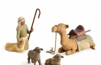 Willow Tree Shepherd & Stable Animals - Berger & animaux de la crèche