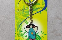 Porte-clé Angels welcome Ange habit turquoise