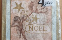 Serviettes Noël 2 anges