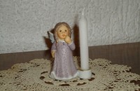 Petit ange "mon souhait" Nina & Marco avec bougie