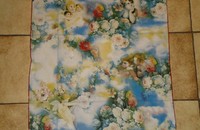 Jolie foulard en soie avec anges