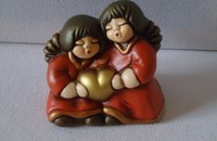 THUN anges rouge "Sissi avec coeur"