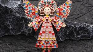 Belle broche ange multicolore